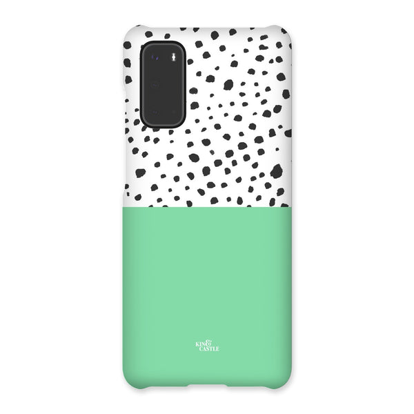 Mint & Graphite Animal Spots Snap Phone Case