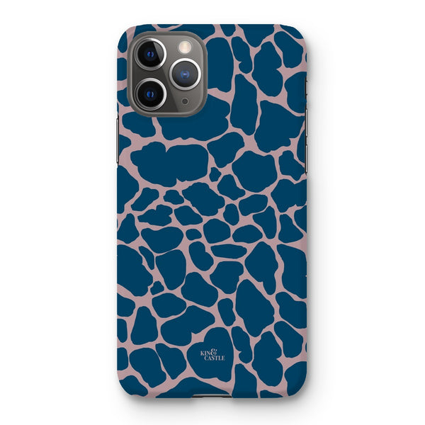 Pink & Blue Giraffe Print Snap Phone Case