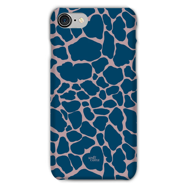 Pink & Blue Giraffe Print Snap Phone Case