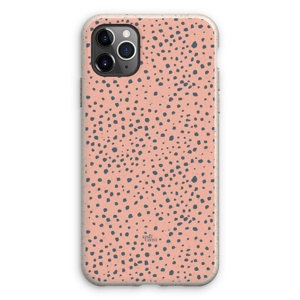 Pink & Grey Animal Spots Eco Phone Case