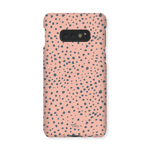 Pink & Grey Animal Spots Snap Phone Case