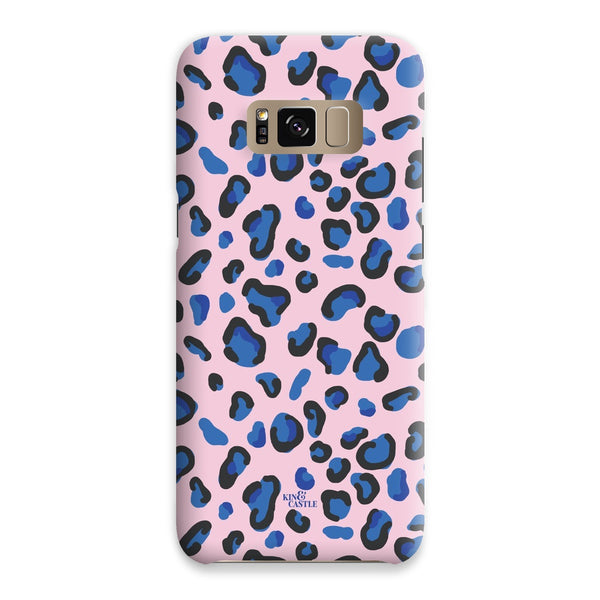 Pink & Blue Leopard Print Snap Phone Case