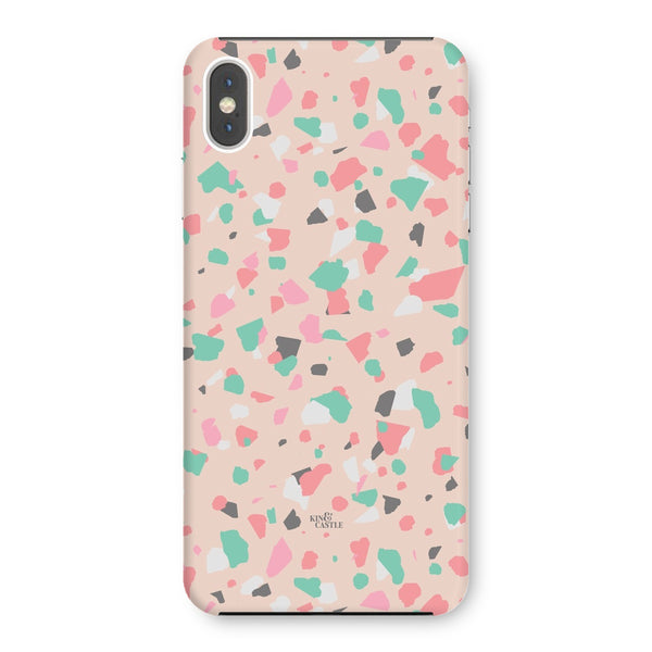 Coral, Pink & Mint Terrazzo Snap Phone Case