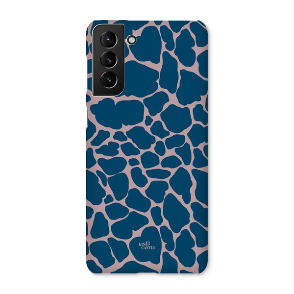 Pink & Blue Giraffe Print Snap Phone Case