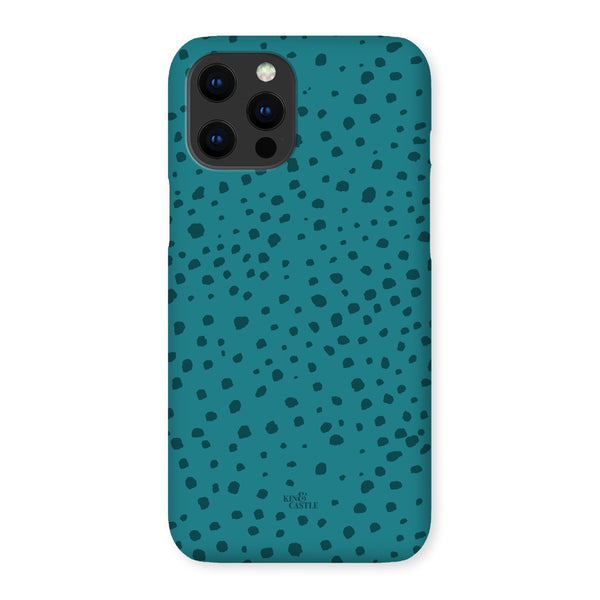 Teal Animal Spots Snap Phone Case