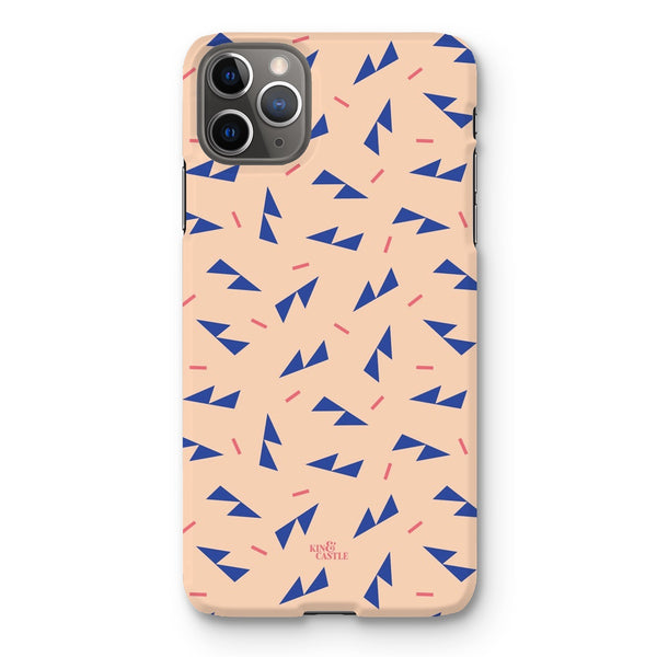 Blue Ditzy Triangles Snap Phone Case
