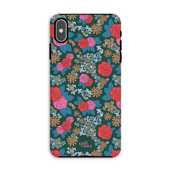 Pink & Red Garden Tough Phone Case