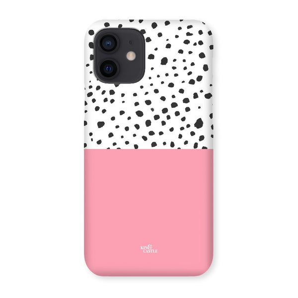 Pink & Graphite Animal Spots Snap Phone Case