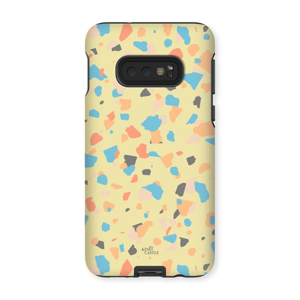 Yellow, Peach & Blue Terrazzo Tough Phone Case