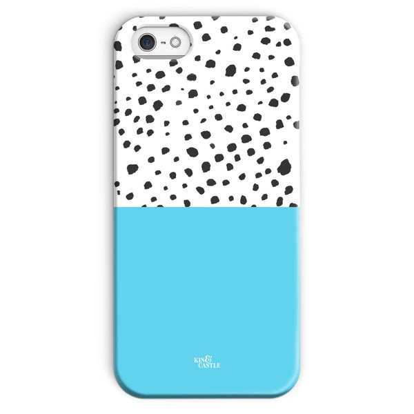 Blue & Graphite Animal Spots Snap Phone Case