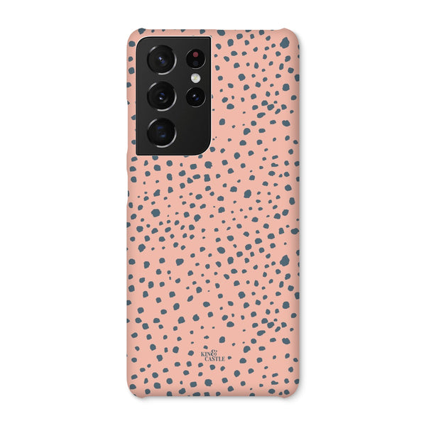 Pink & Grey Animal Spots Snap Phone Case