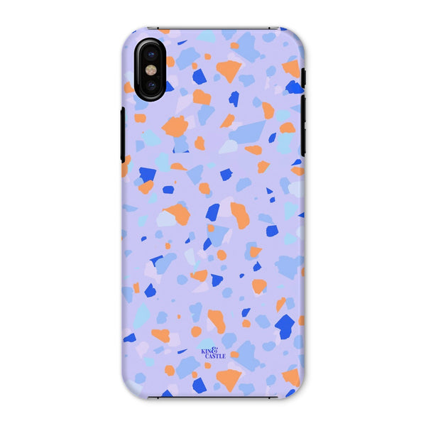 Blue & Orange Terrazzo Snap Phone Case