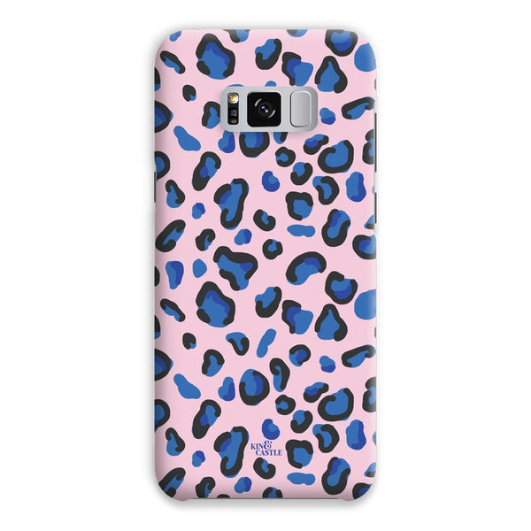 Pink & Blue Leopard Print Snap Phone Case
