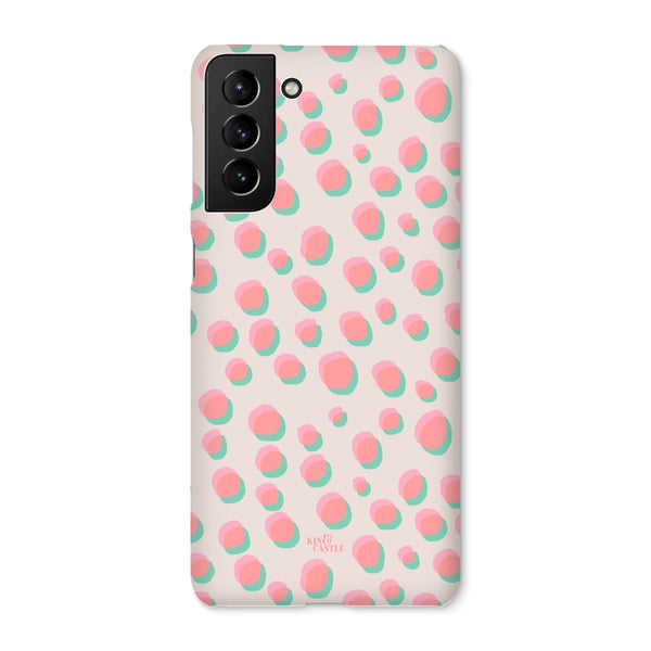 Coral & Mint Pastel Dots Snap Phone Case