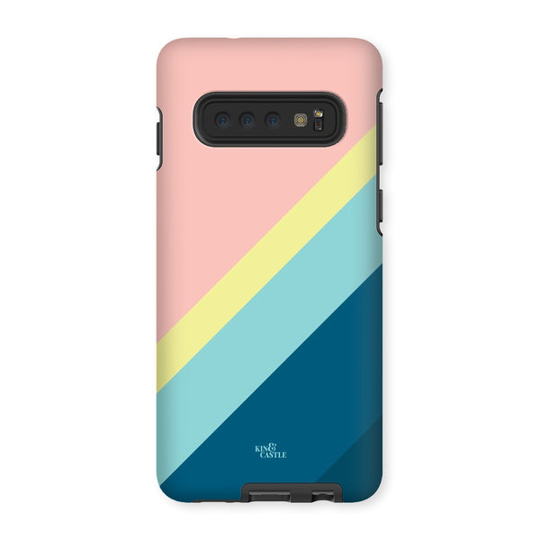 Pastels Geometric Stripe Tough Phone Case