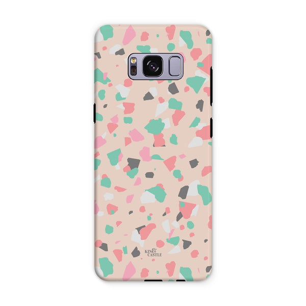 Coral, Pink & Mint Terrazzo Tough Phone Case