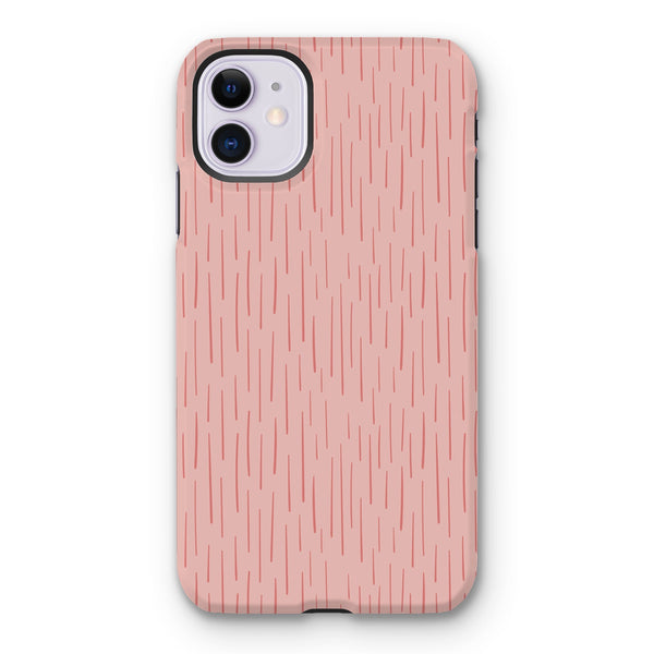 Rose Pink Dash Tough Phone Case