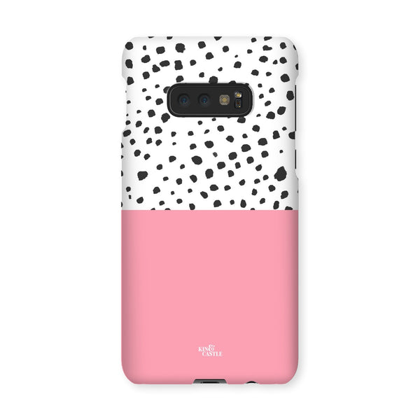 Pink & Graphite Animal Spots Snap Phone Case