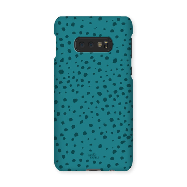 Teal Animal Spots Snap Phone Case