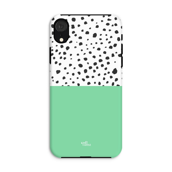 Mint & Graphite Animal Spots Tough Phone Case