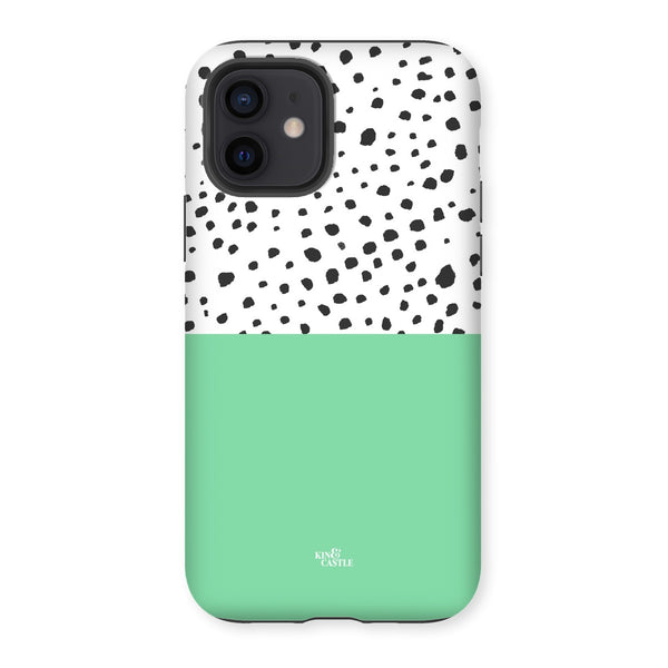 Mint & Graphite Animal Spots Tough Phone Case