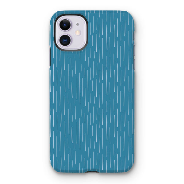 Blue Dash Tough Phone Case