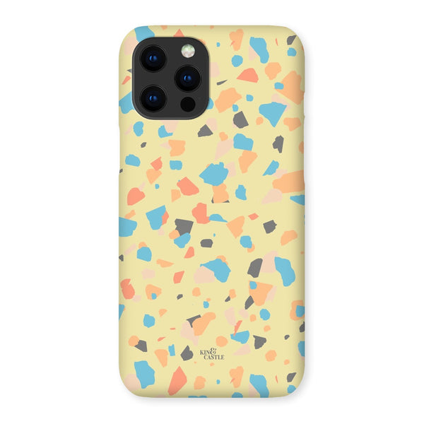 Yellow, Peach & Blue Terrazzo Snap Phone Case