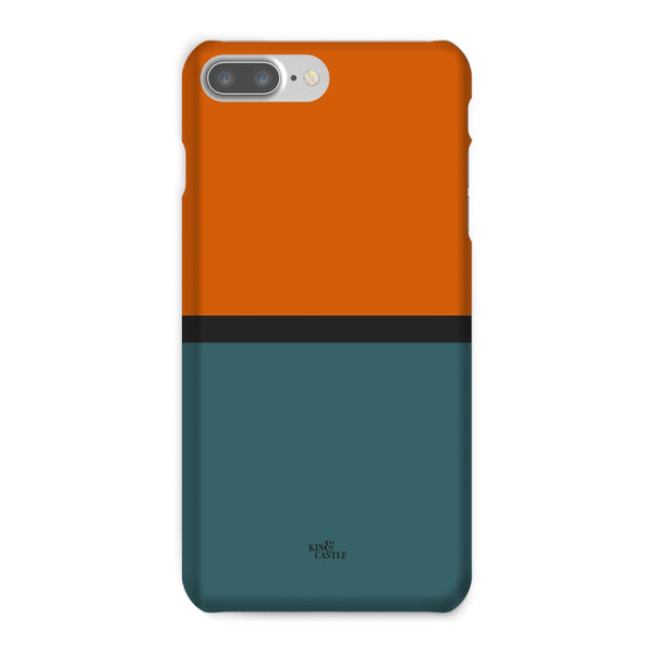 Rust & Teal Duo Snap Phone Case