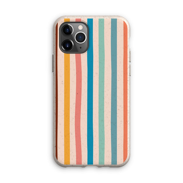 Earth Tones Stripe Eco Phone Case