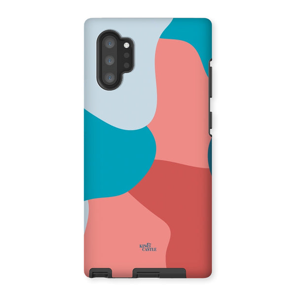 Blue, Red & Pink Abstract Tough Phone Case