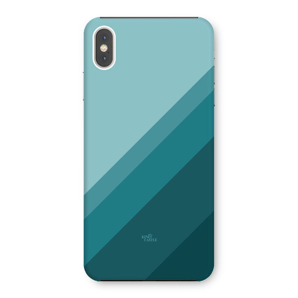 Teal Geometric Stripe Snap Phone Case