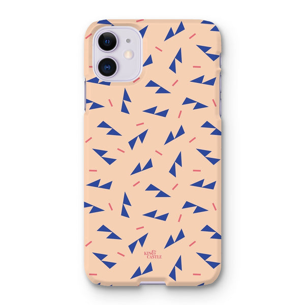 Blue Ditzy Triangles Snap Phone Case
