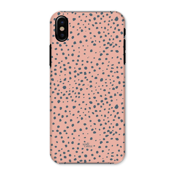 Pink & Grey Animal Spots Snap Phone Case