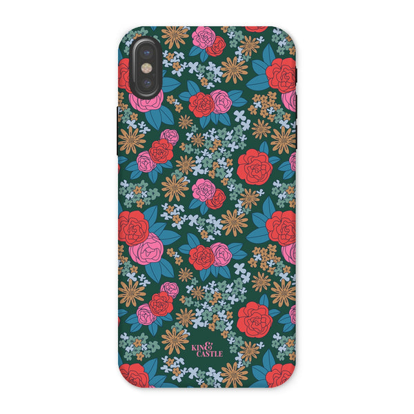 Pink & Red Garden Tough Phone Case