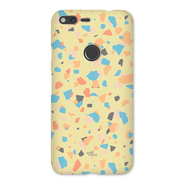 Yellow, Peach & Blue Terrazzo Snap Phone Case