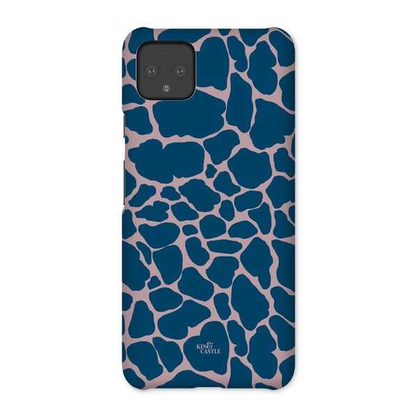 Pink & Blue Giraffe Print Snap Phone Case
