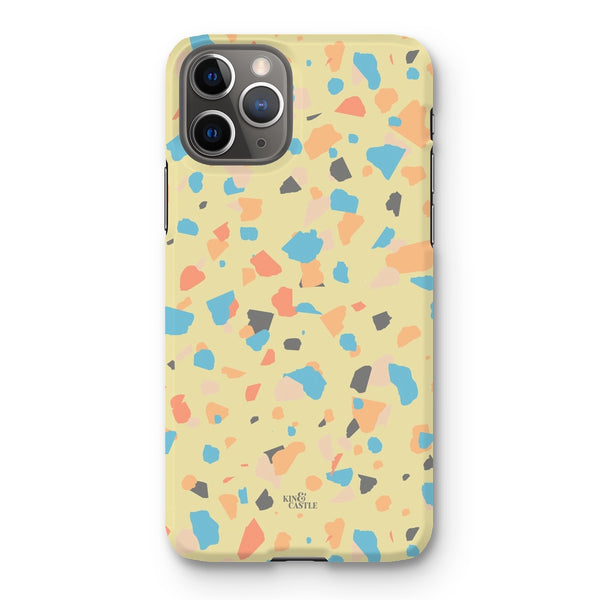 Yellow, Peach & Blue Terrazzo Snap Phone Case