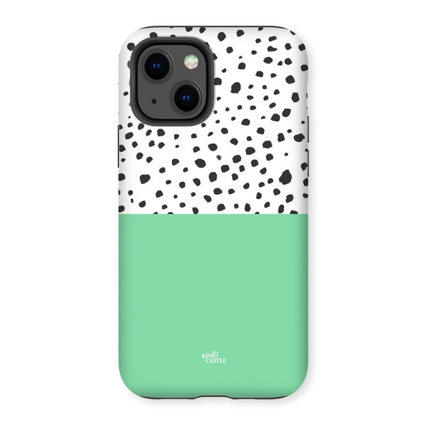 Mint & Graphite Animal Spots Tough Phone Case