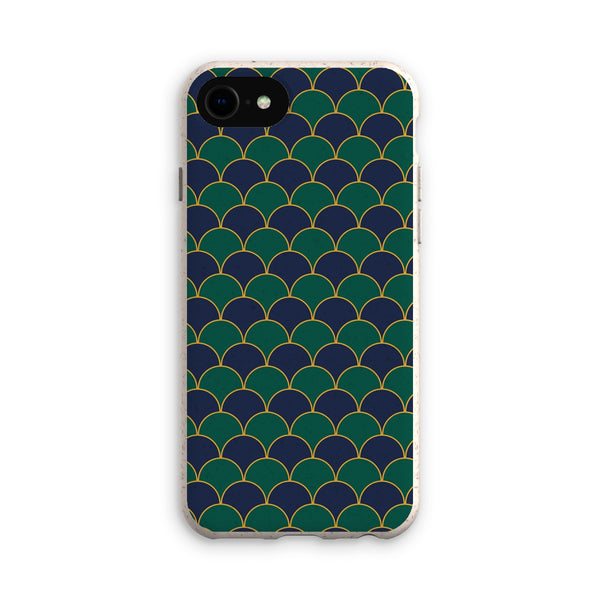 Blue & Green Geo Waves Eco Phone Case