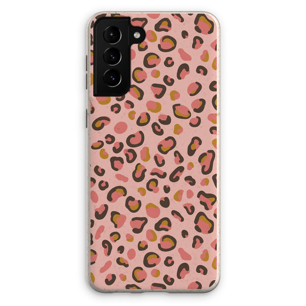 Rose Pink Leopard Print Eco Phone Case