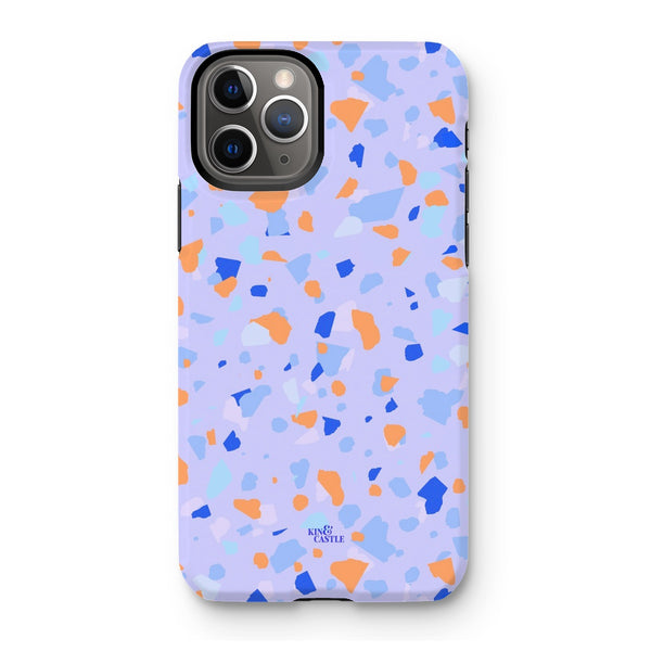 Blue & Orange Terrazzo Tough Phone Case