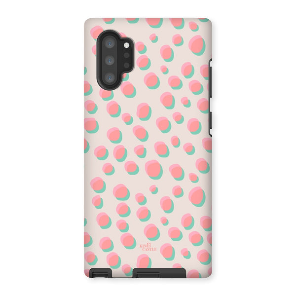 Coral & Mint Pastel Dots Tough Phone Case