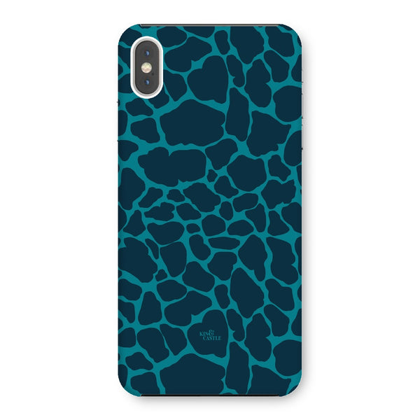 Blue & Teal Giraffe Print Snap Phone Case