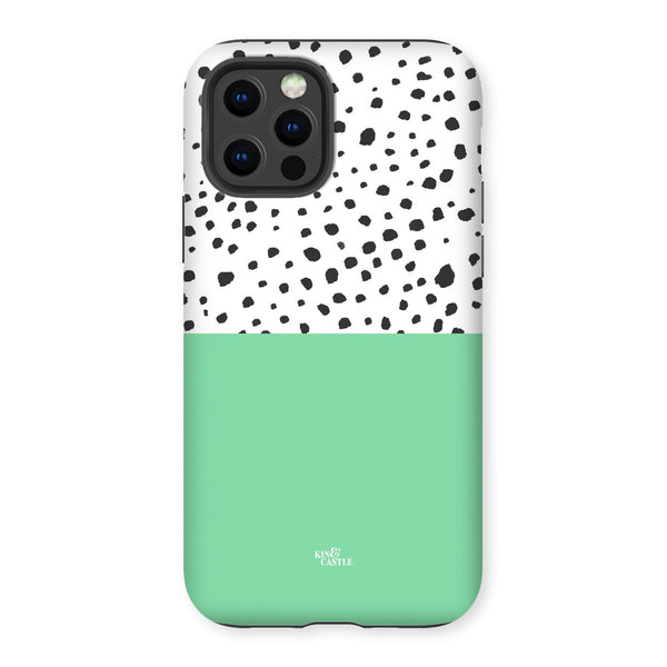 Mint & Graphite Animal Spots Tough Phone Case