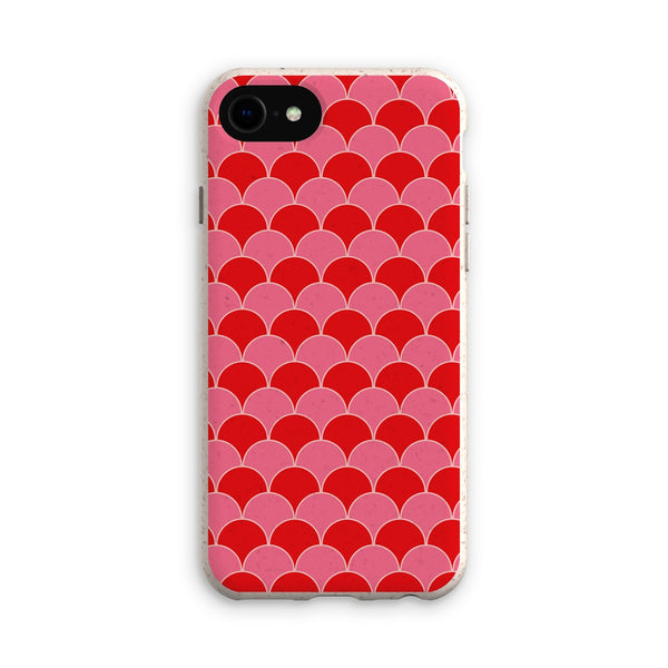 Red & Pink Geo Waves Eco Phone Case