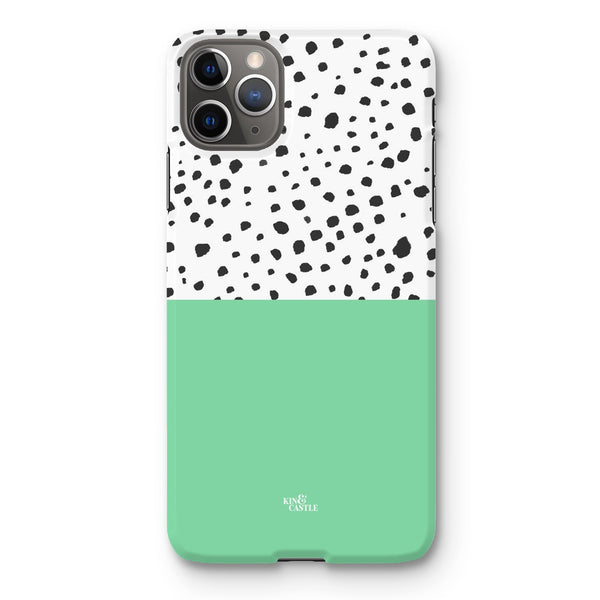 Mint & Graphite Animal Spots Snap Phone Case