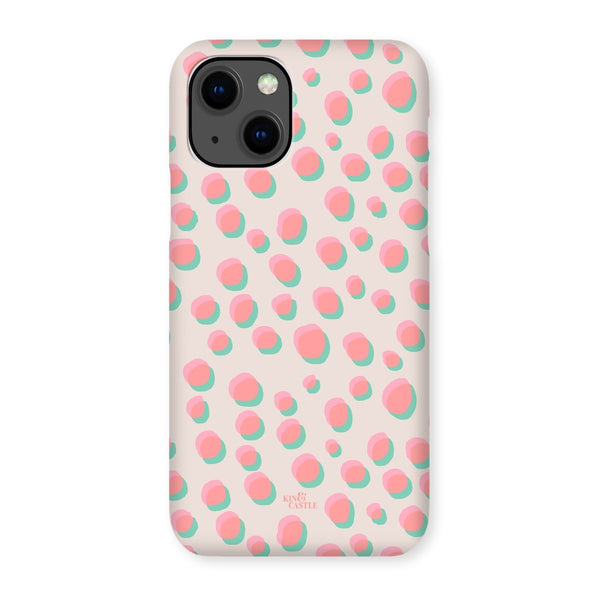 Coral & Mint Pastel Dots Snap Phone Case
