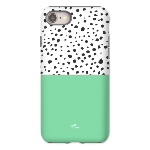 Mint & Graphite Animal Spots Tough Phone Case