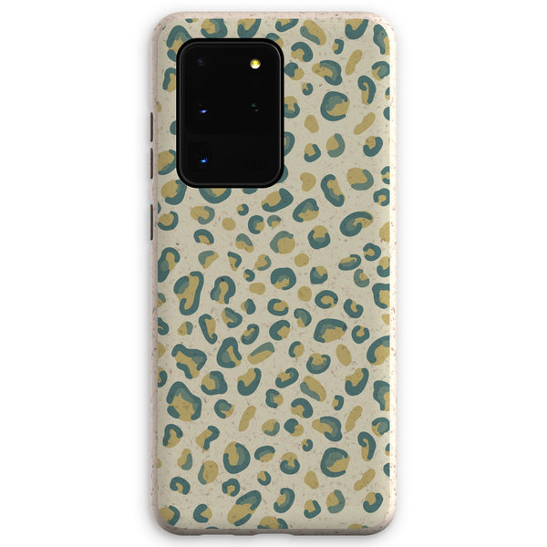 Mint Green Leopard Print Eco Phone Case