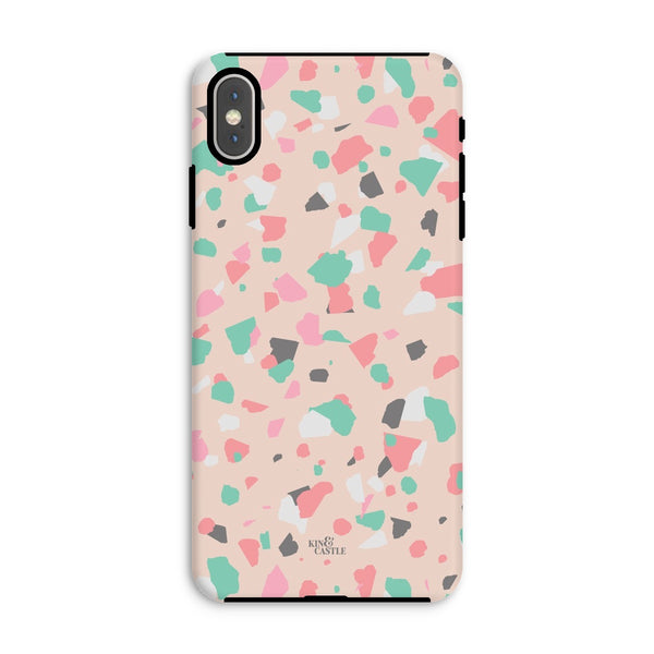 Coral, Pink & Mint Terrazzo Tough Phone Case